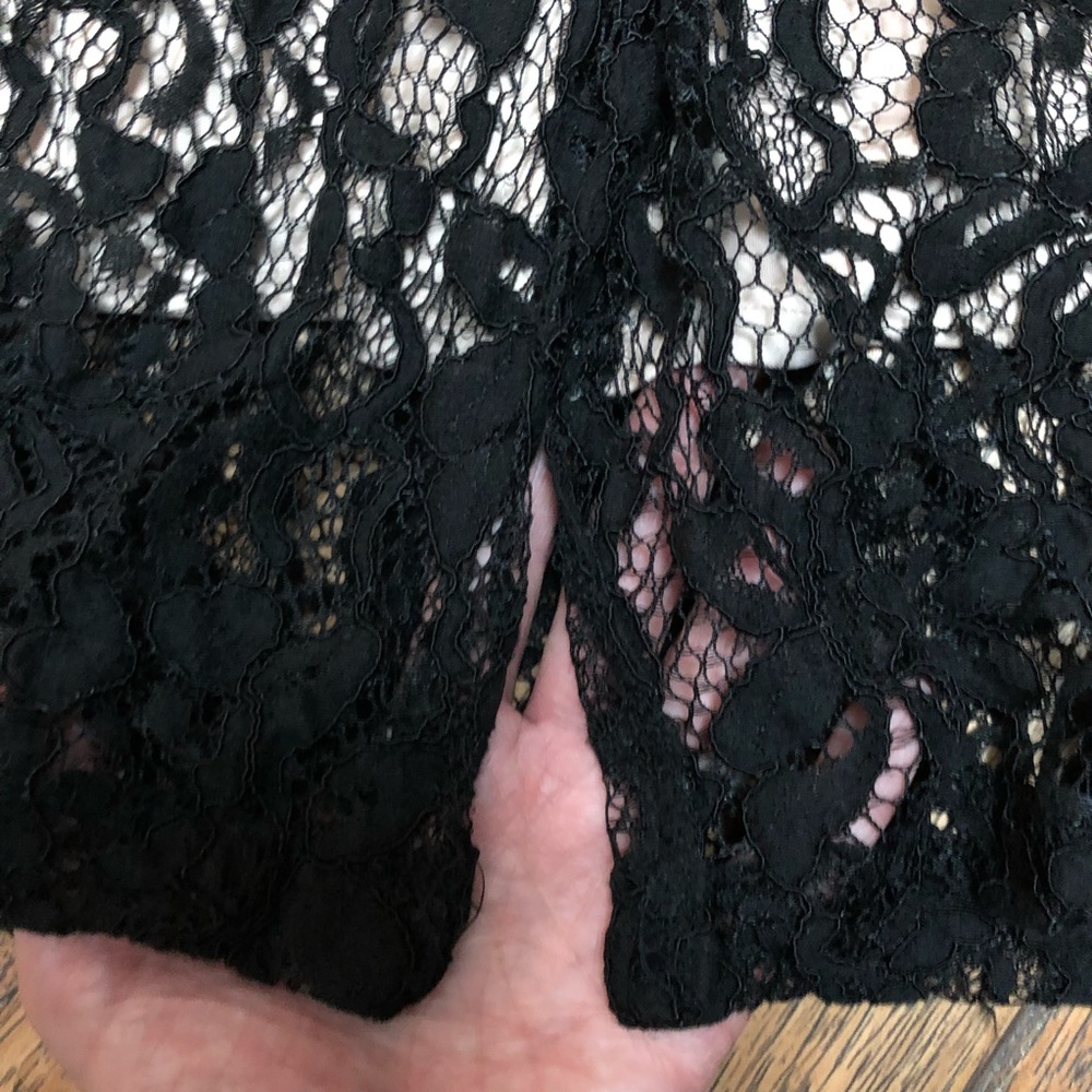NY&C Black Lace Dress Midi Length - Picture 4 of 5
